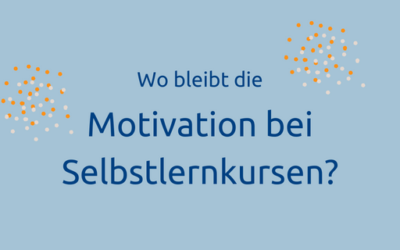 Motivation zum Lernen im  Selbstlernkurs