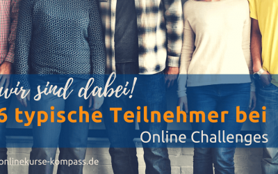 Wir sind dabei! Teilnehmertypen bei Online-Challenges