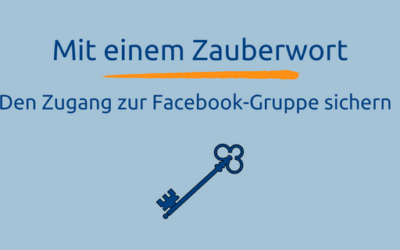 Per Zauberwort zur Facebook-Gruppe