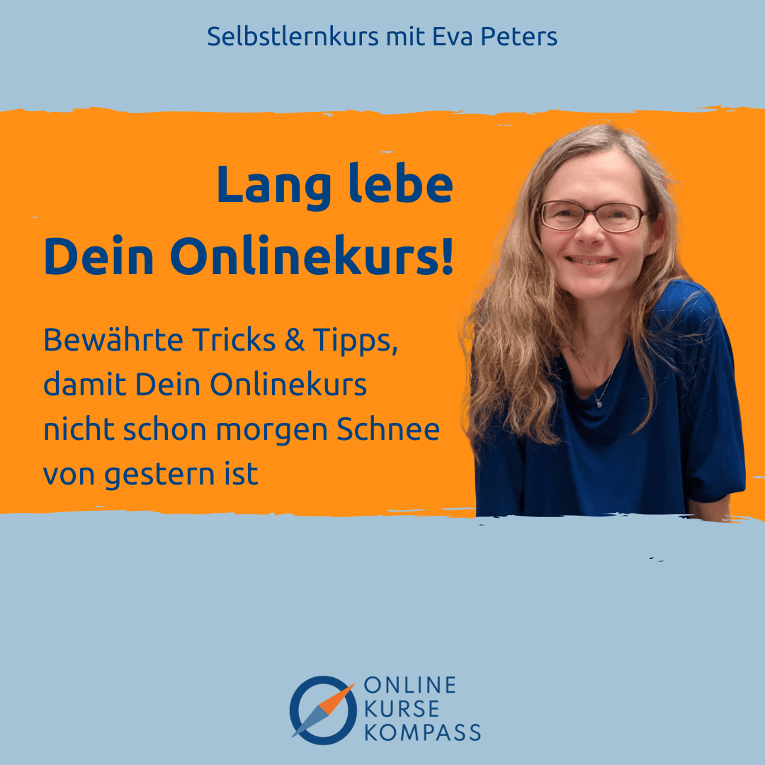 Einfach online starten mit 1:1 Online-Angeboten. Selbstlernkurs mit Eva Peters